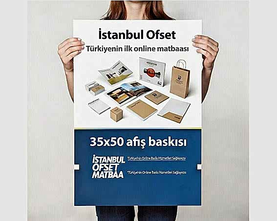 35x50 Renkli Afiş Poster Baskı Full Color
