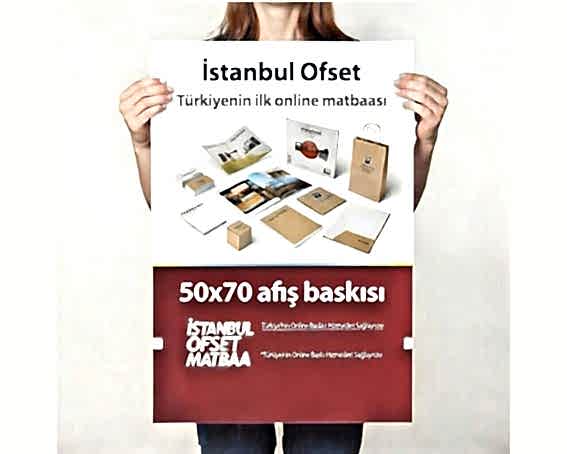 50x70 Renkli Afiş Poster Baskı Full Color
