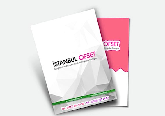 A4 2 sayfa insert (tek yaprak ön arka baskı)