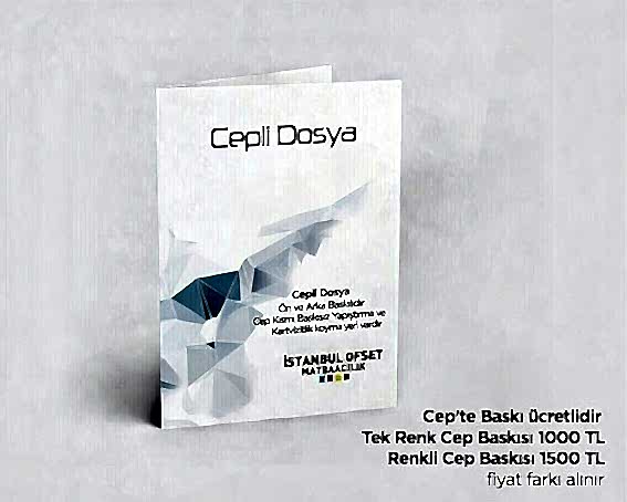 22x32 cm Standart Cepli Dosya - Baskısız Cep 